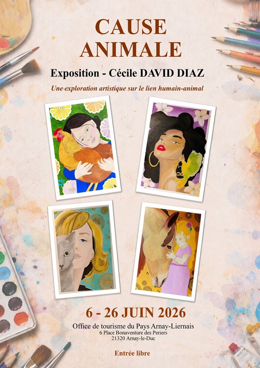 Exposition "Cause Animale" par Cécile DAVID-DIAZ