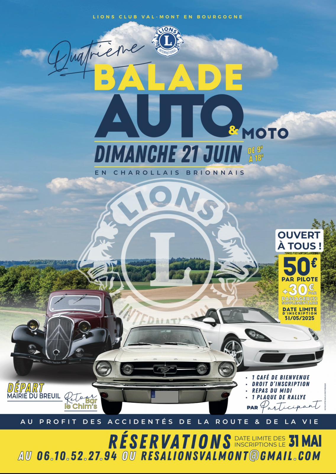 4ème balade auto/moto en Charolais Brionnais