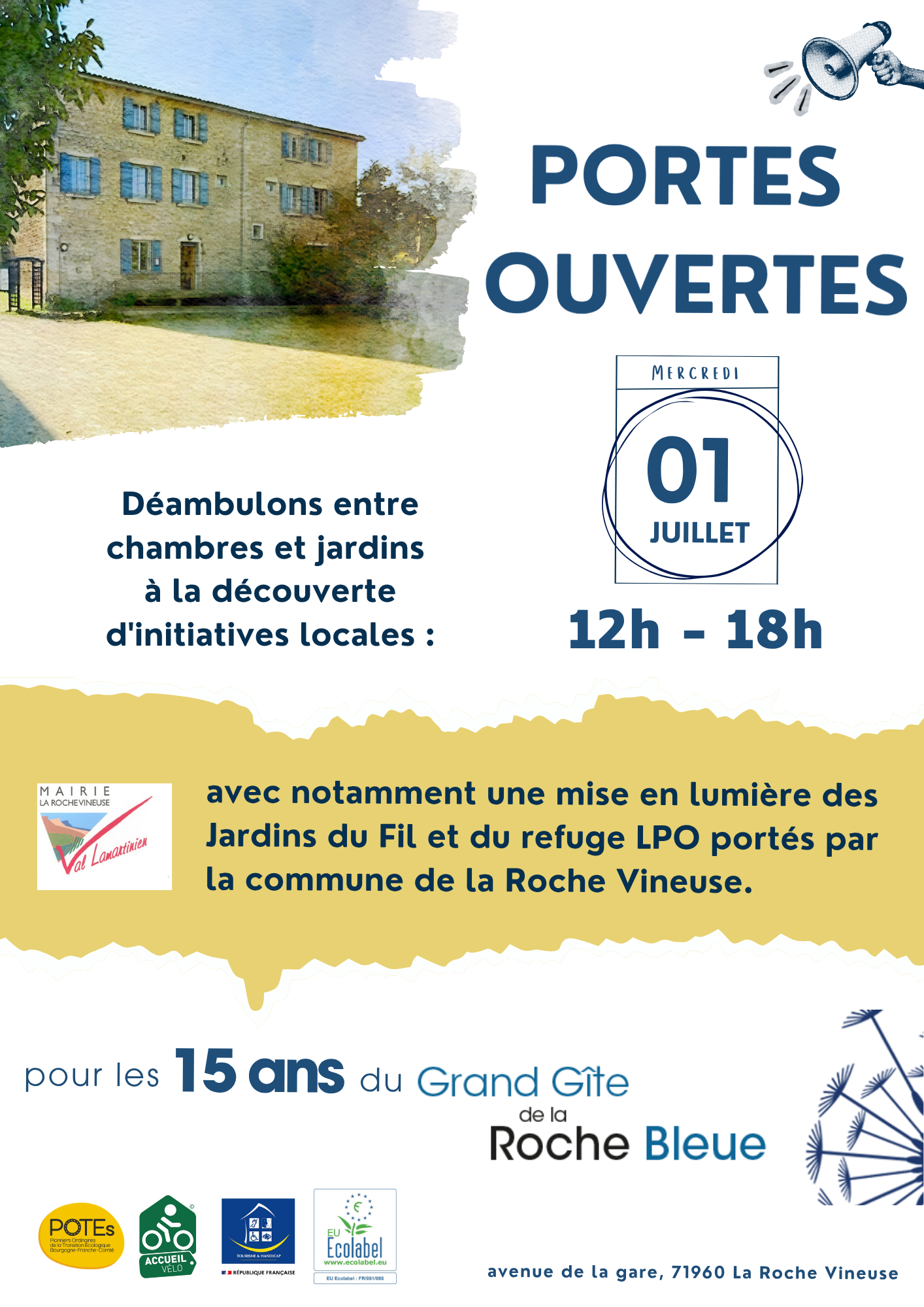Portes Ouvertes : Déambulons entre chambres et jardins à la découverte d'initiatives locales