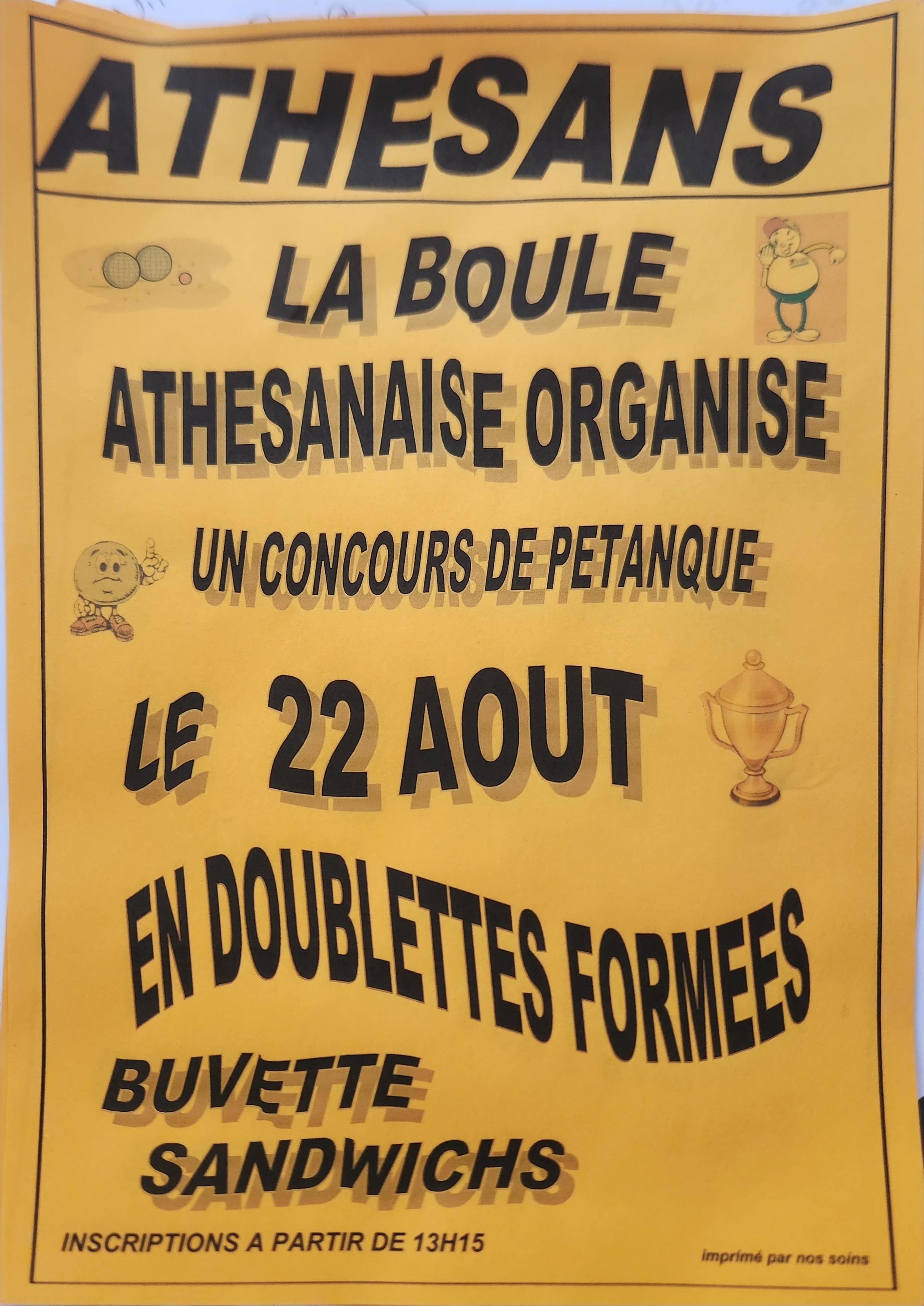 Concours de pétanque