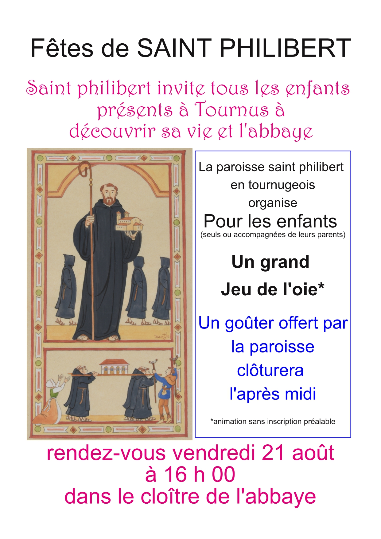 Fêtes de Saint-Philibert : grand jeu de l'oie