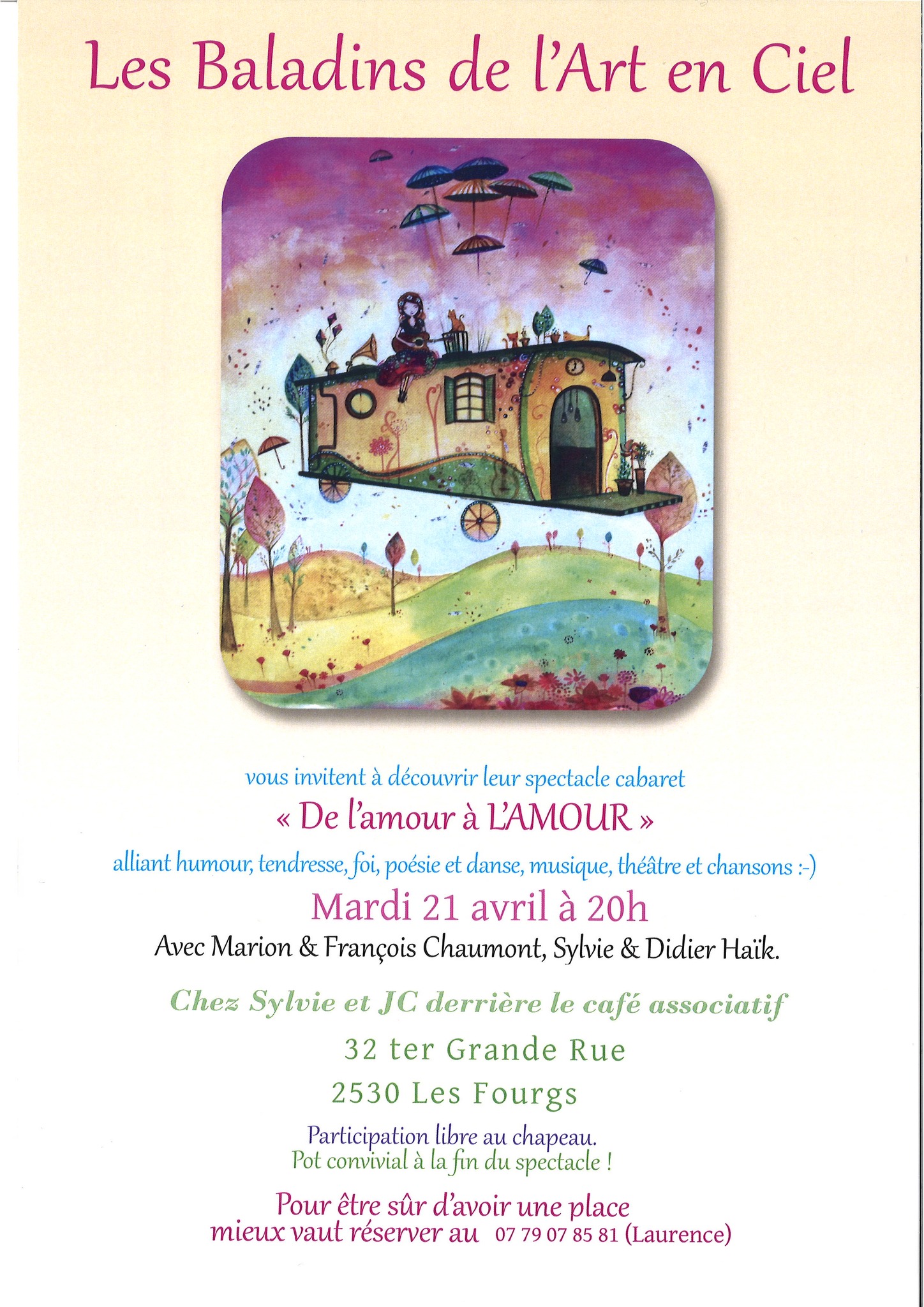 Spectacle cabaret - Les baladins de l'Art en Ciel