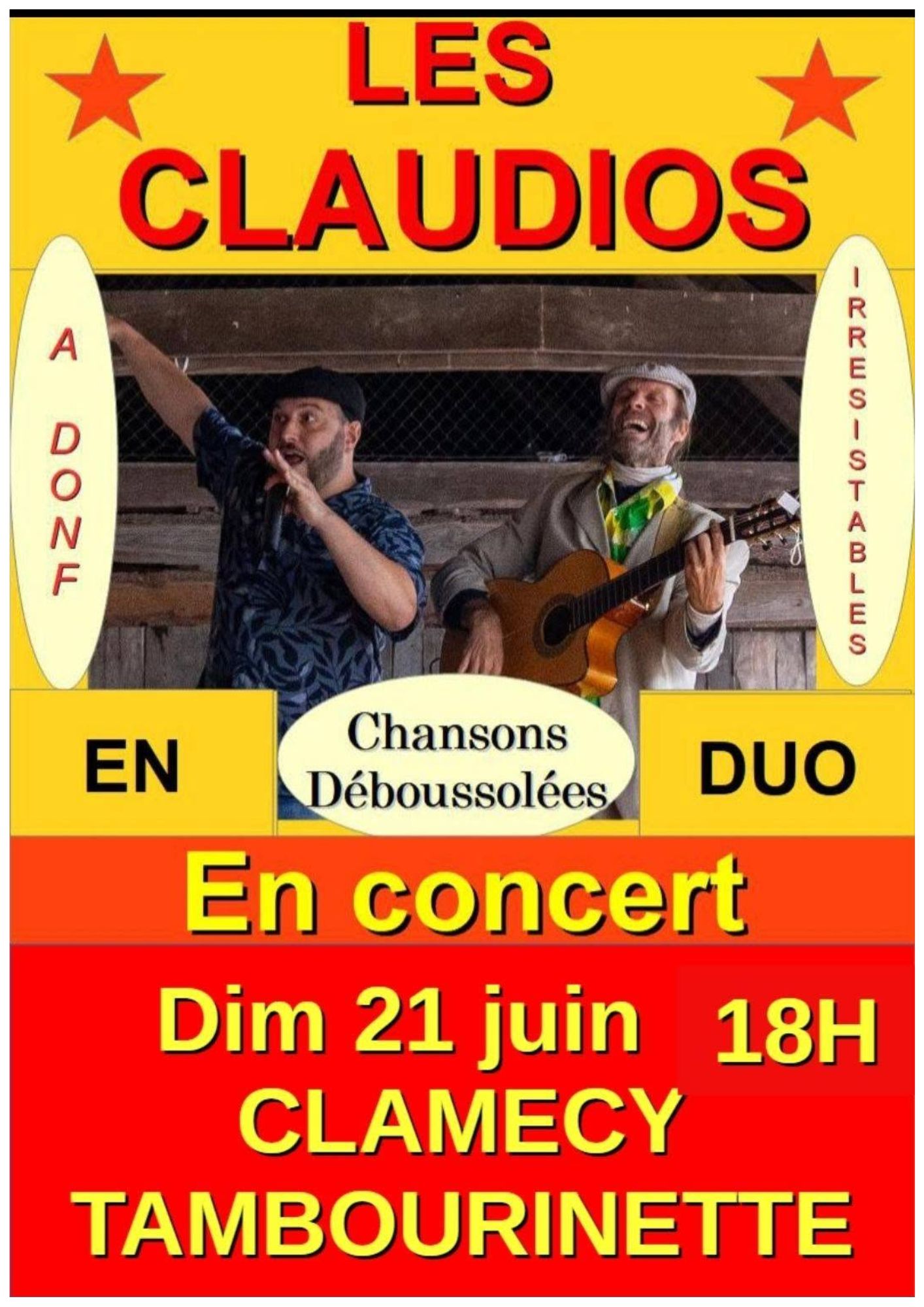 Les Claudios en duo et en concert - Guinguette de la Tambourinette