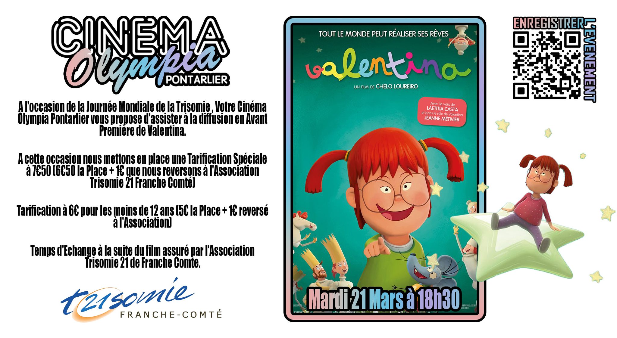 21 mars - Soirée échange  Valentina - Pontarlier
