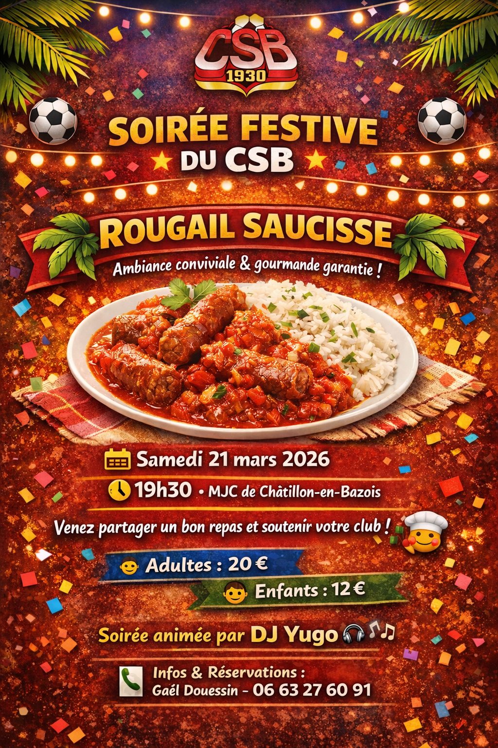 Soirée Rougail Saucisse