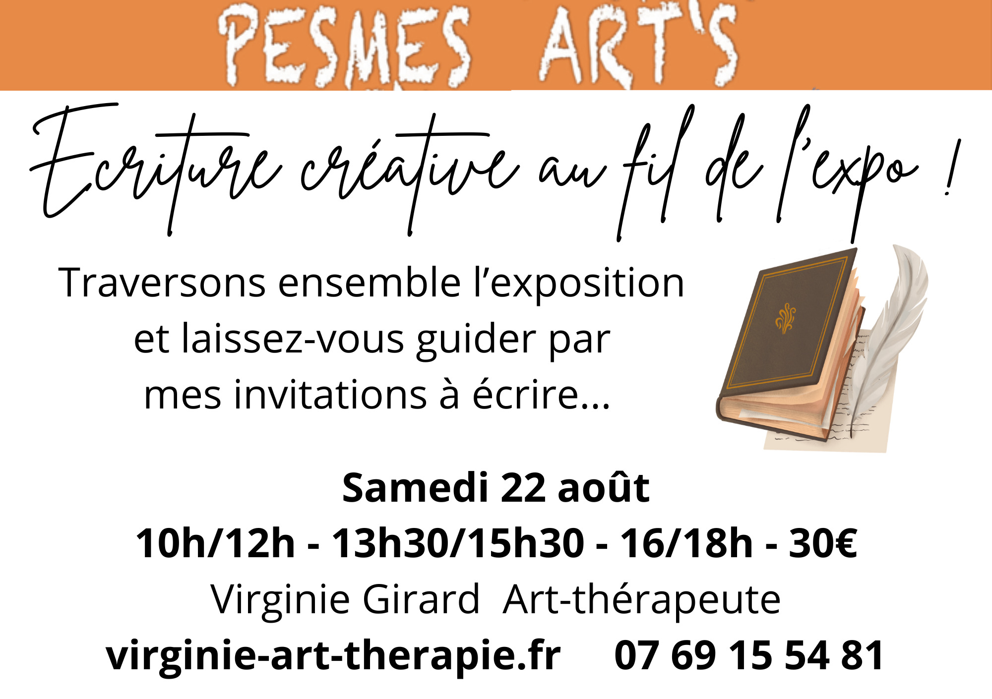 Écriture créative au fil de l'exposition Pesmes Art's
