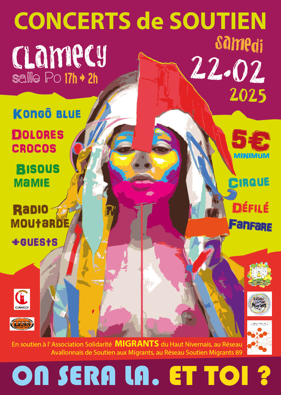 22 fév 2025 Concert soutien 2025 asso solidarité migrants recto