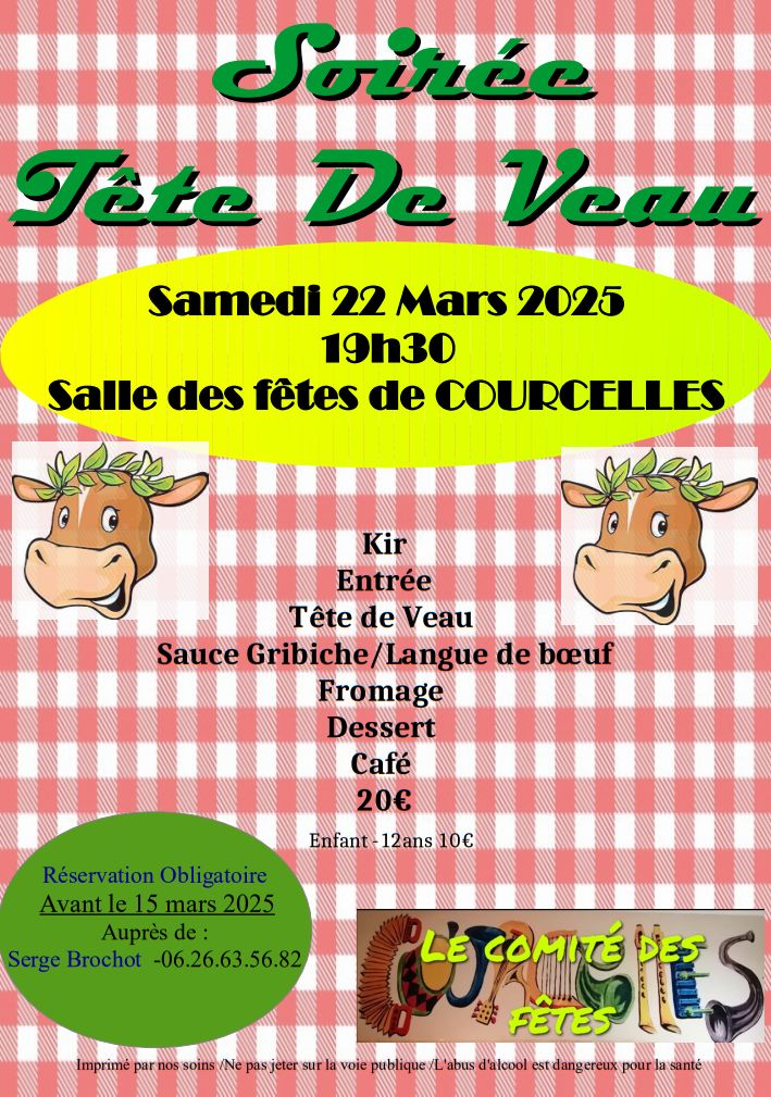 22 mars 2025-Courcelles-Soirée Tête de veau