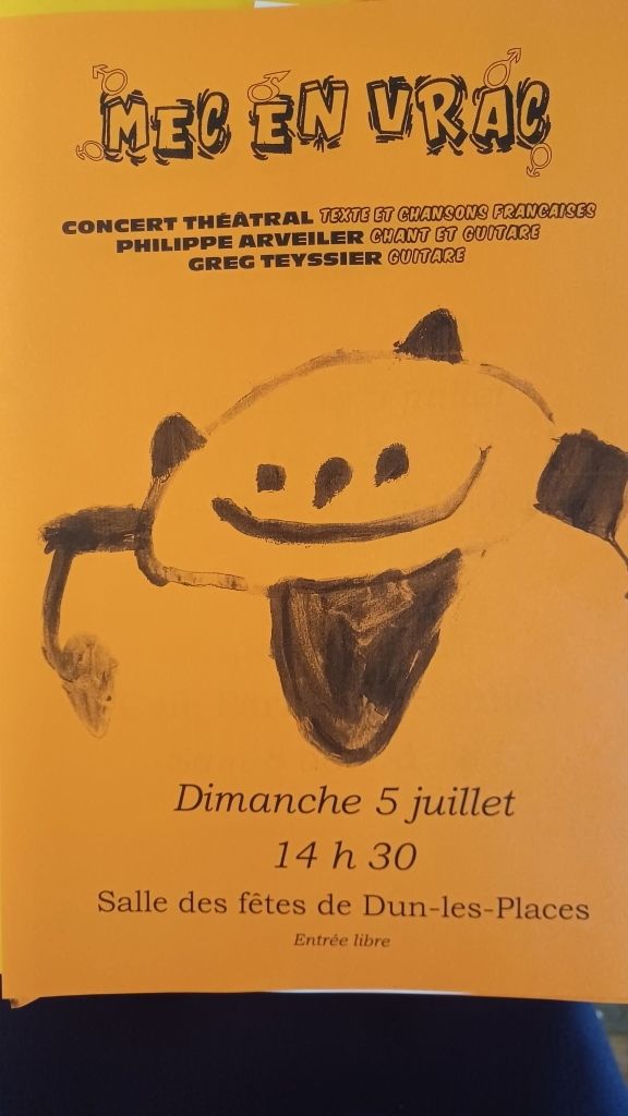 Concert théâtral "Mec en vrac"