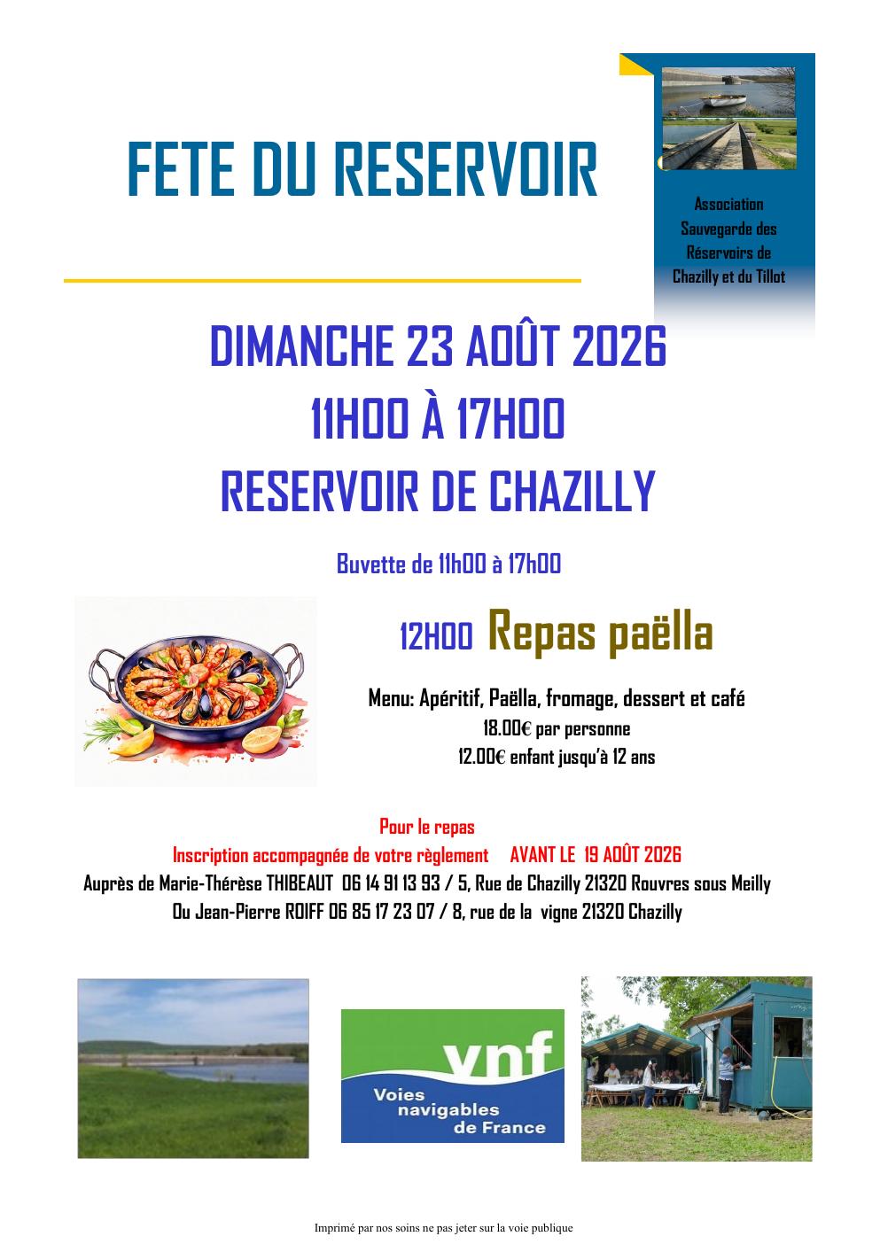 Fête du réservoir- Chazilly