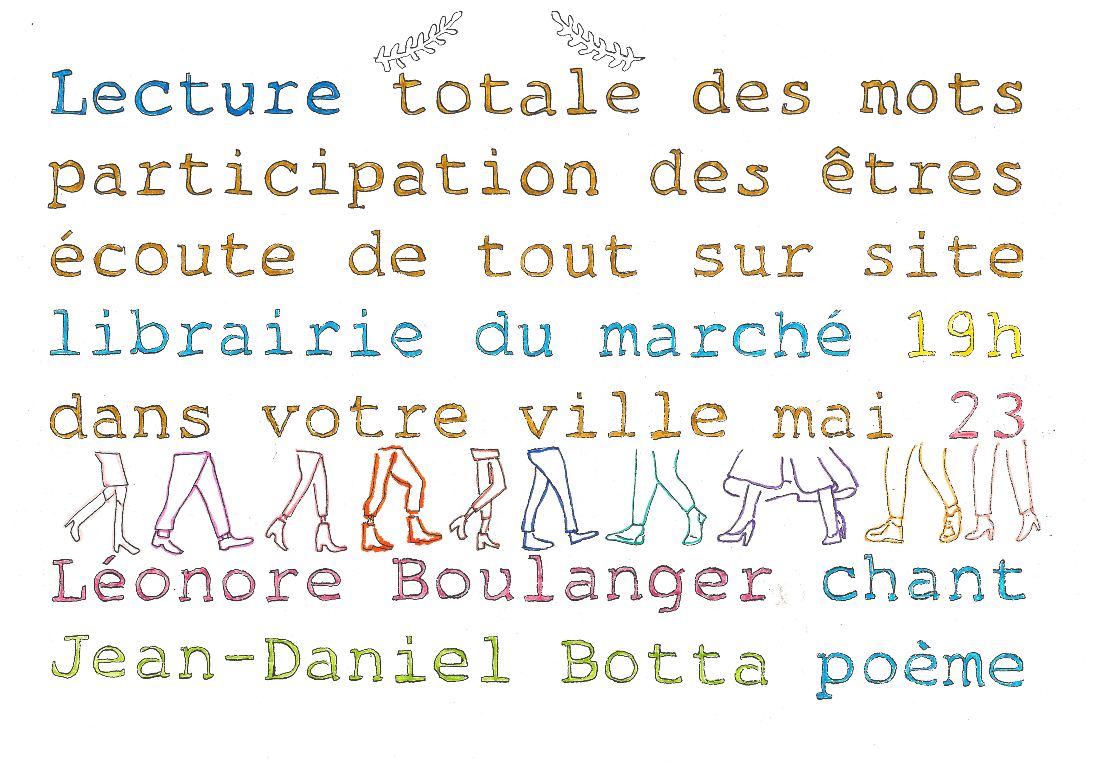 Lecture à la librairie du marché — visuel événement