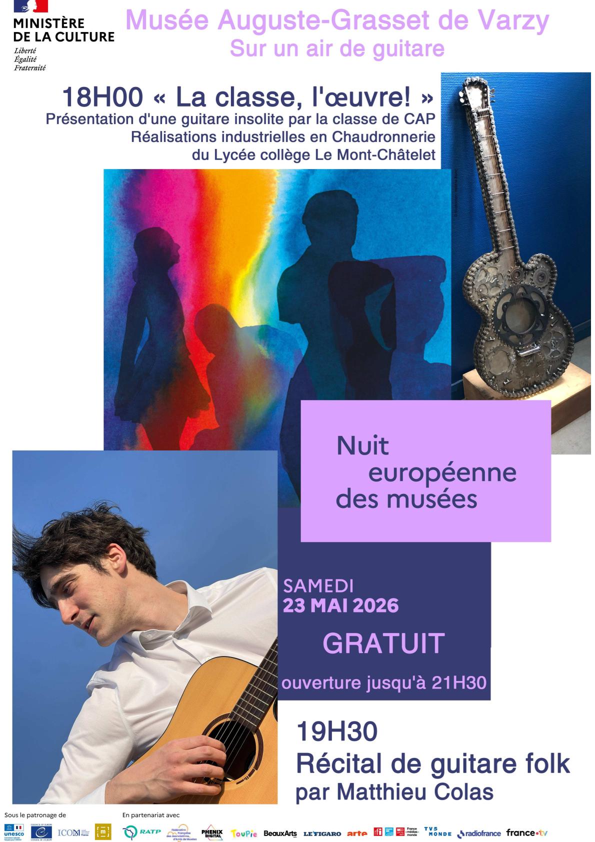 Nuit Européenne des Musées - "La classe, l'oeuvre !", sur un air de guitare