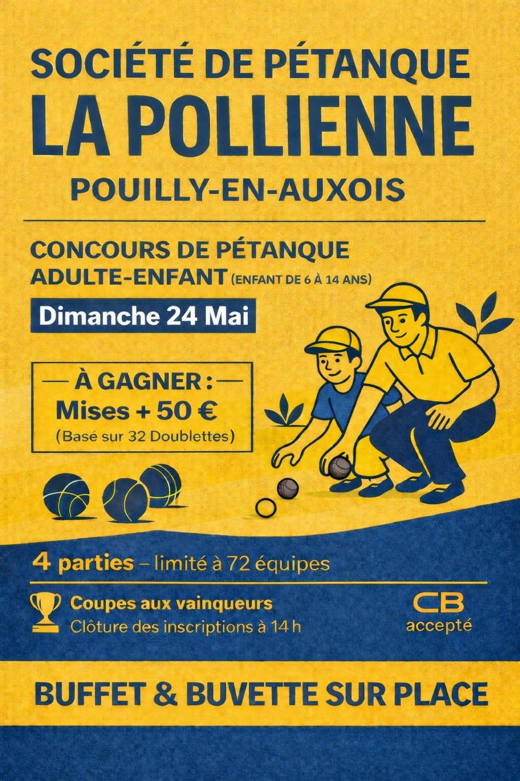 Concours de pétanque - Pouilly en Auxois