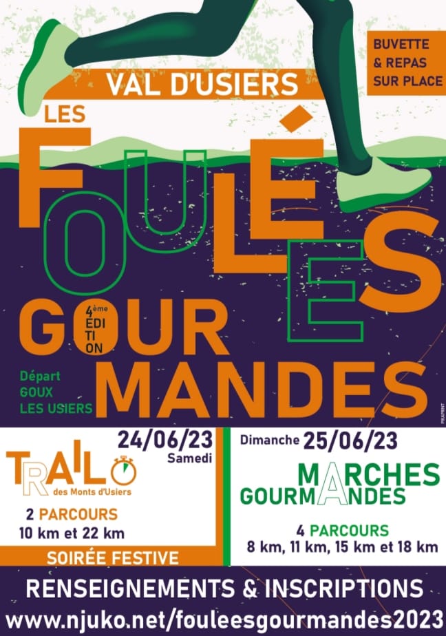 24-25 juin - foulées gourmandes - val d'usiers