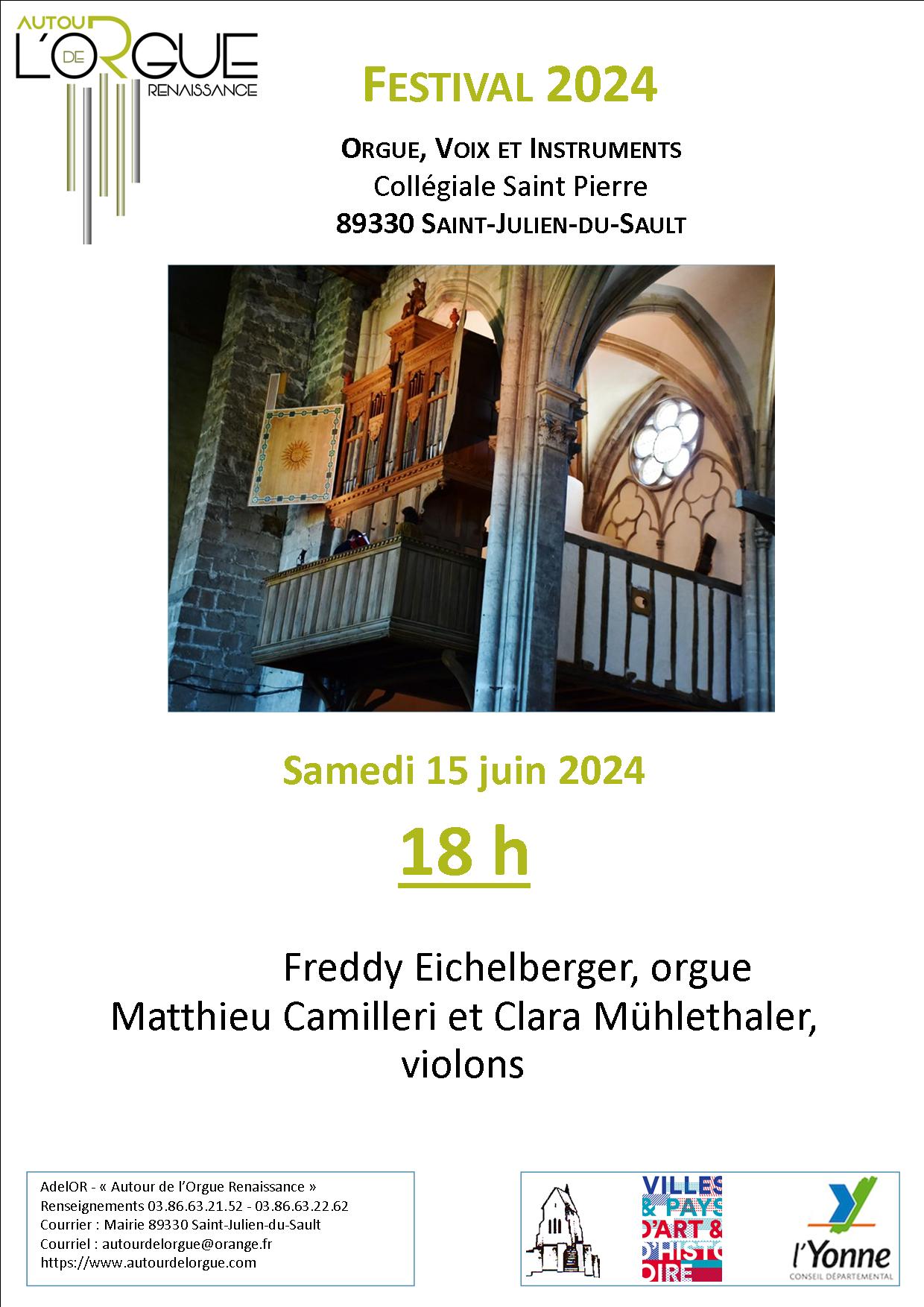 AdelOR - Journée européennes du Patrimoine, concerts brefs, visite de l'orgue.