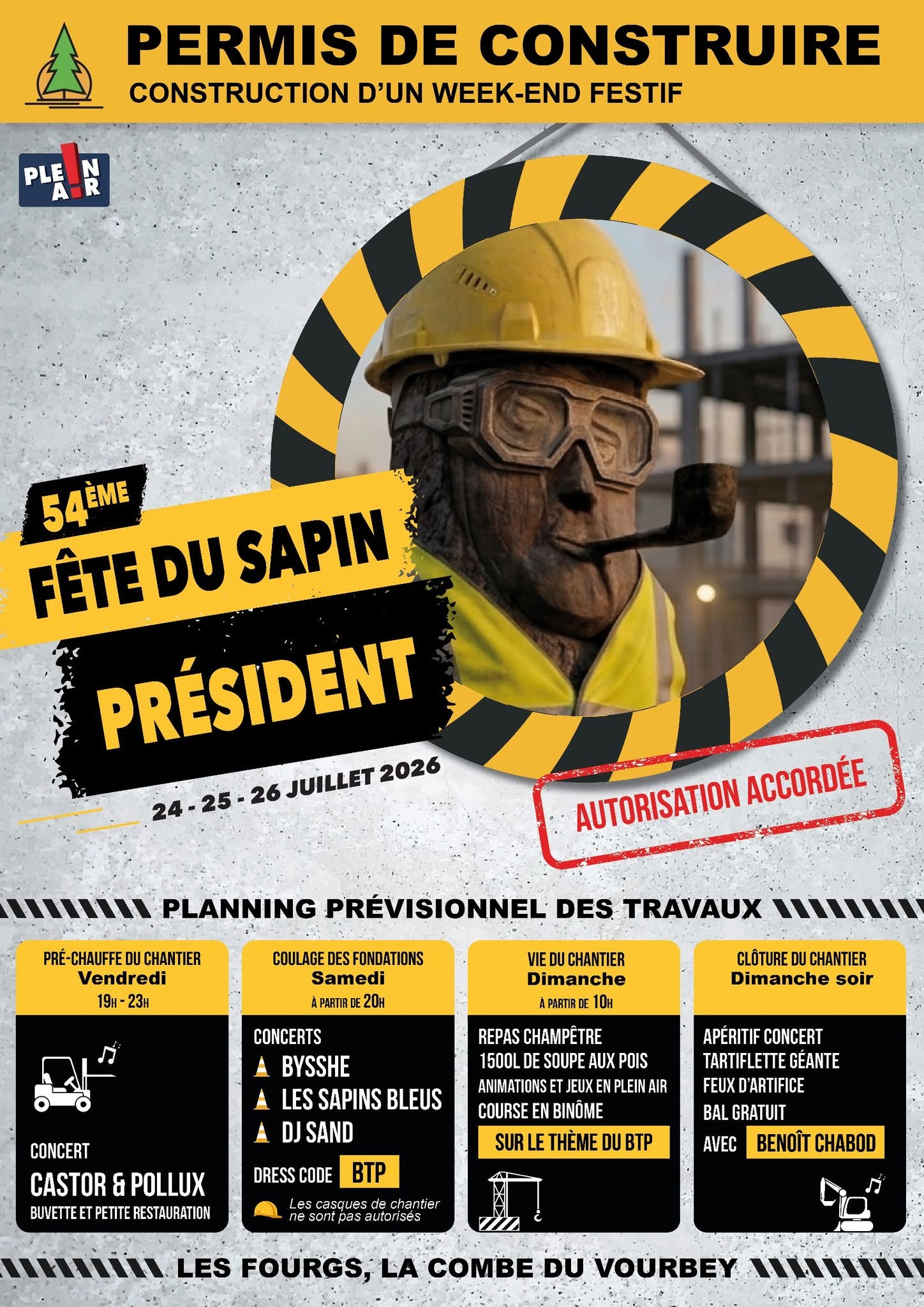 Fête du sapin président