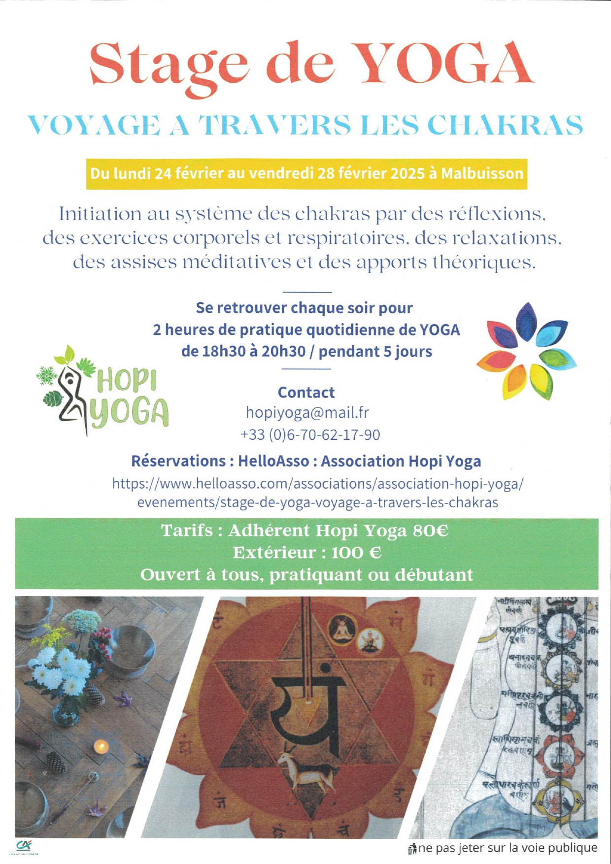 24 au 28 fevrier - stage yoga - Malbuisson