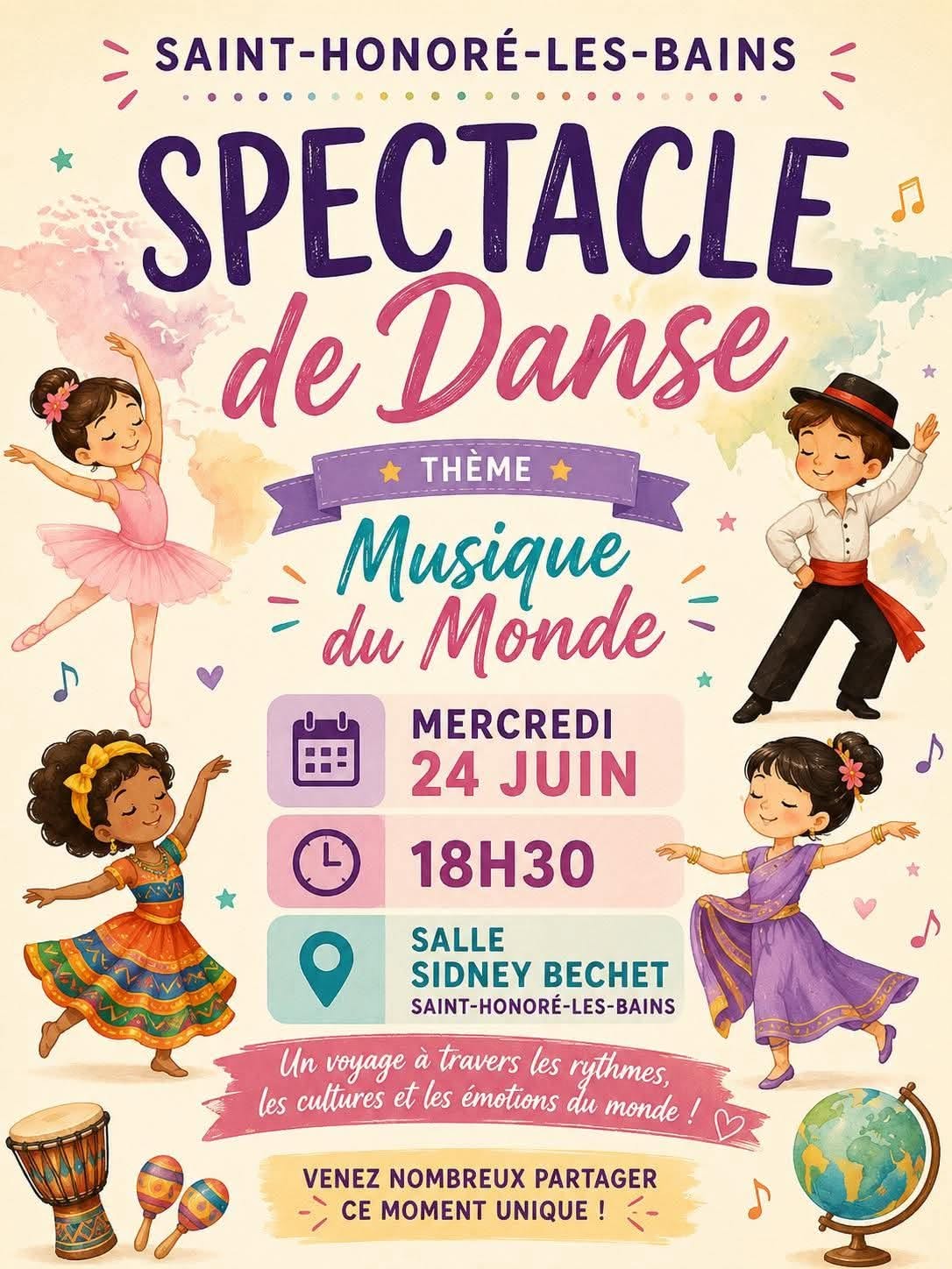 Spectacle de danse : Musique du Monde