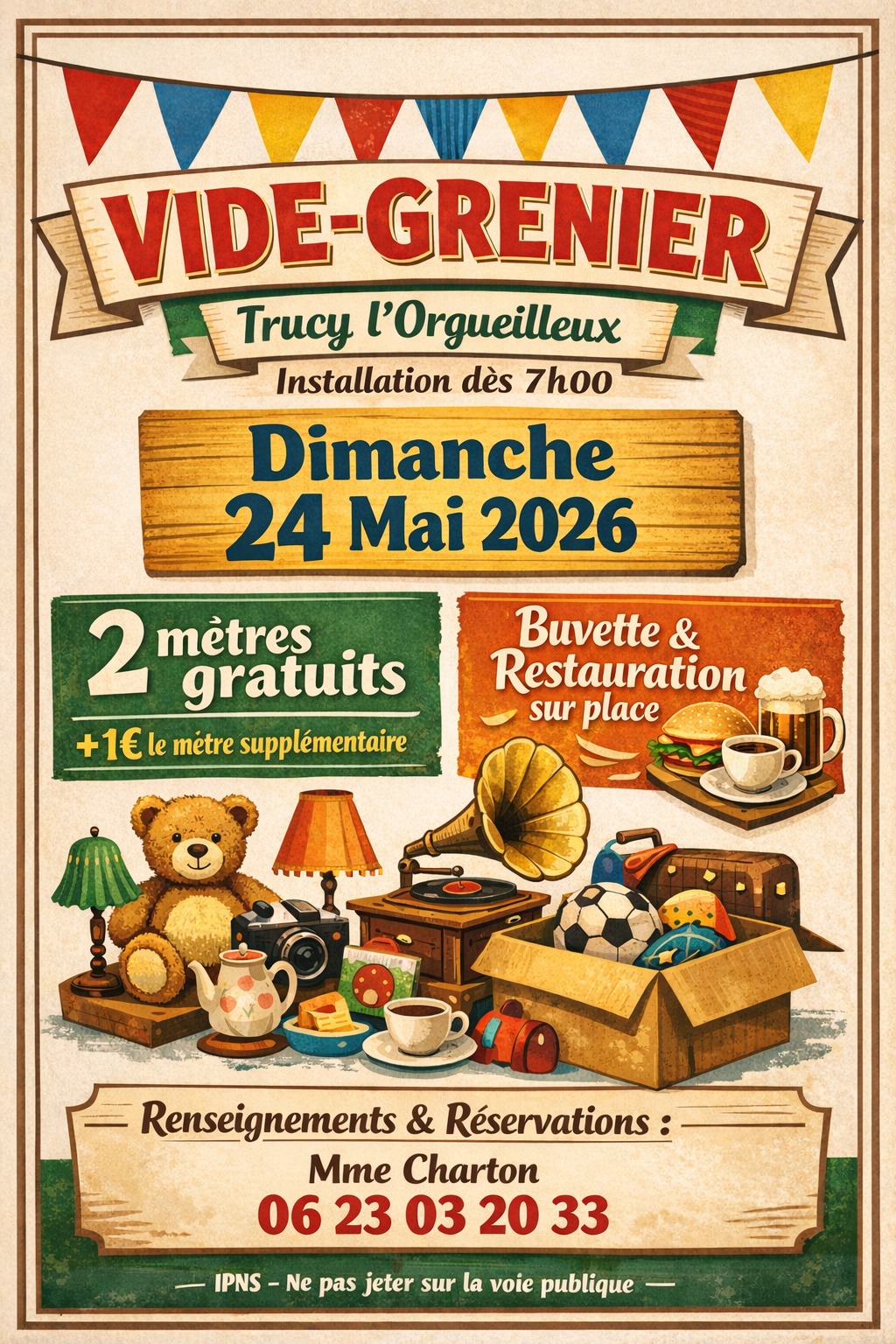 Vide greniers à Trucy l'Orgueilleux — visuel événement