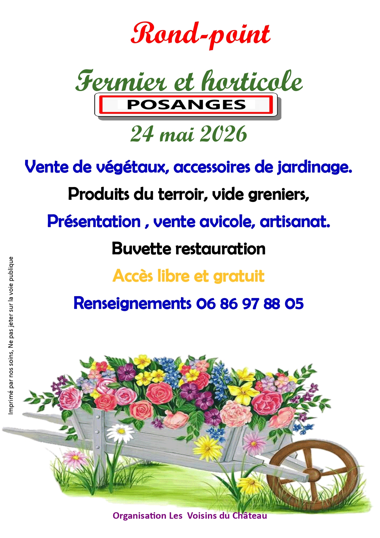 Rond point fermier/ vide-greniers