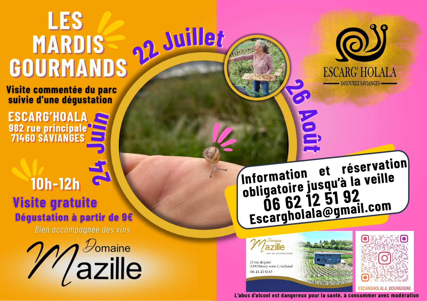 Les Mardis Gourmands chez Escarg'Holala