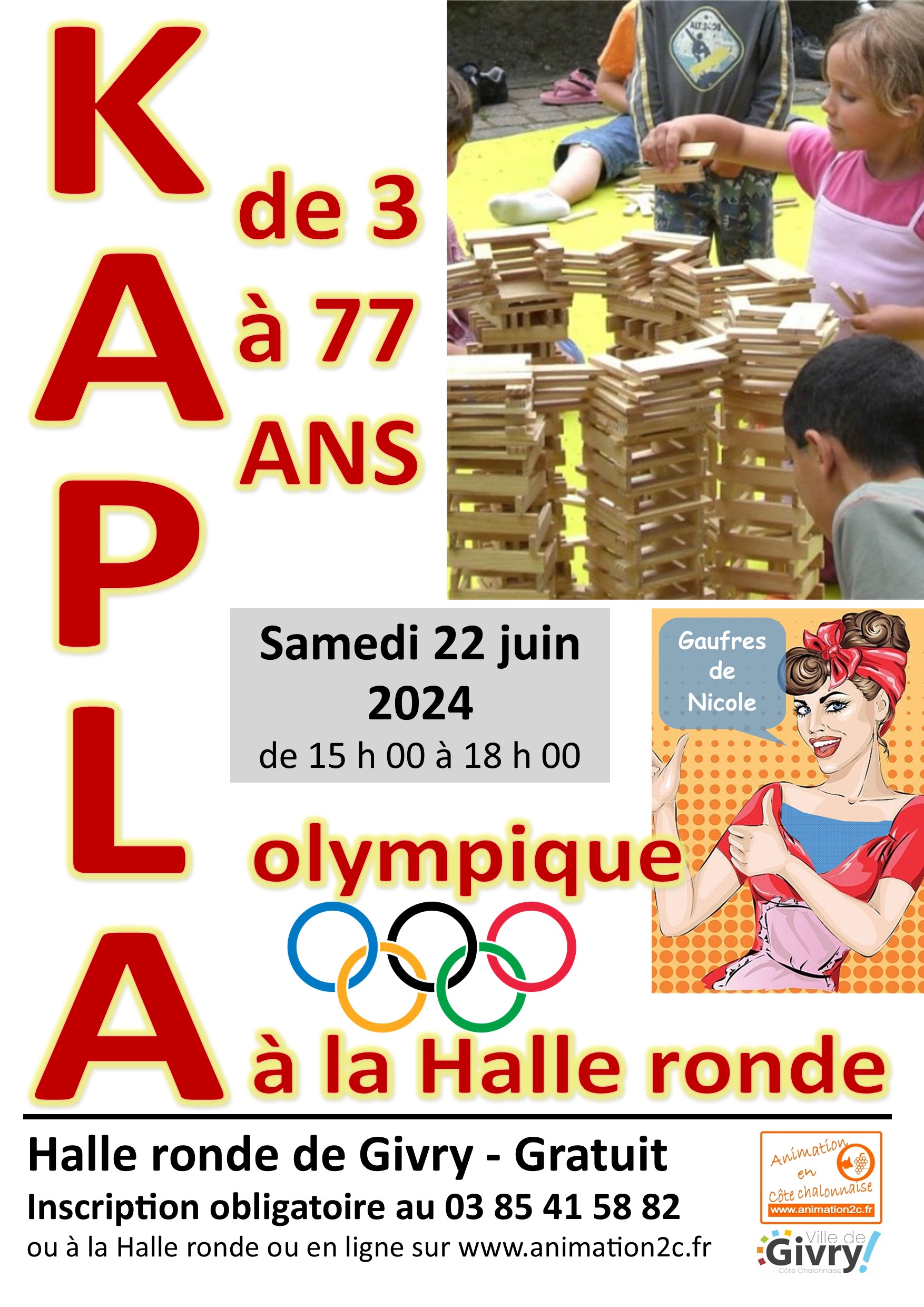 Affiche Kapla géant