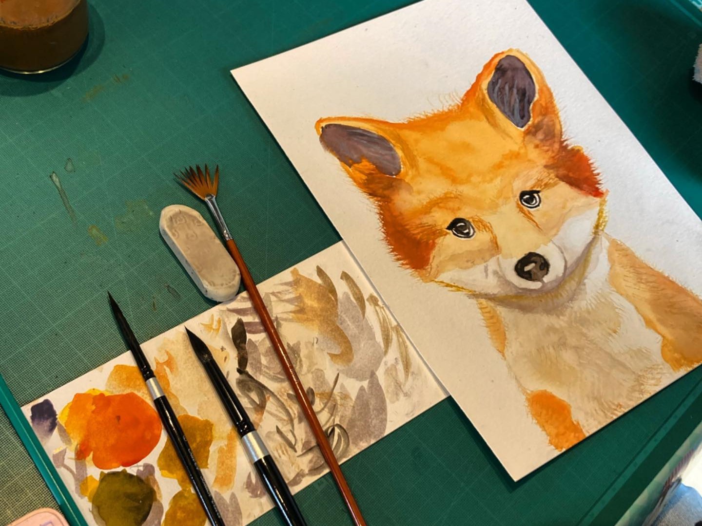 240717_ateliers aquarelle et encre chine fusain bleu