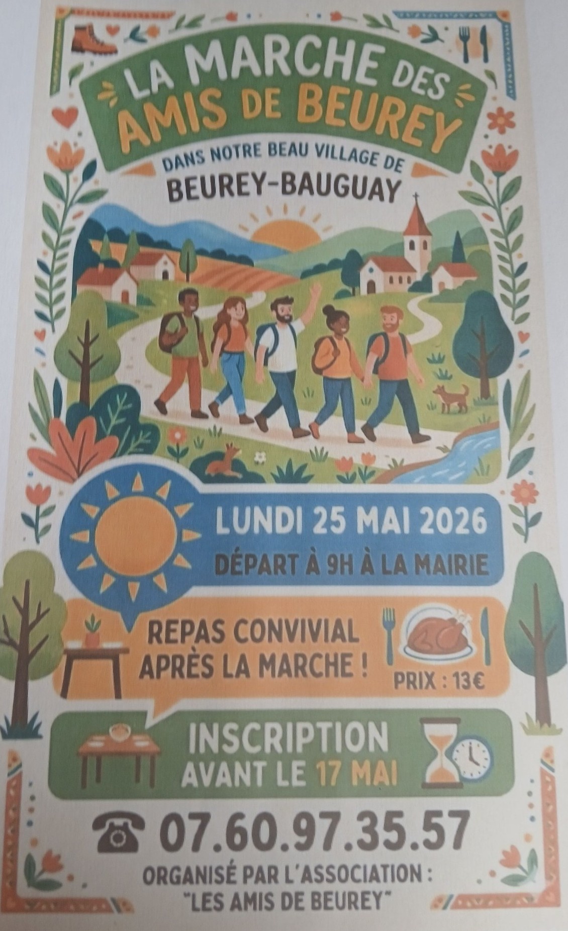 La marche des Amis de Beurey