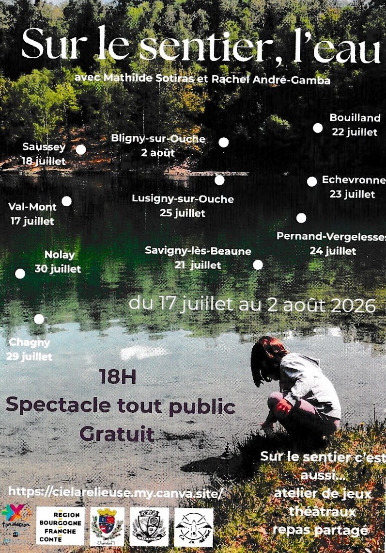 Sur le sentier, l'eau-Lusigny sur Ouche