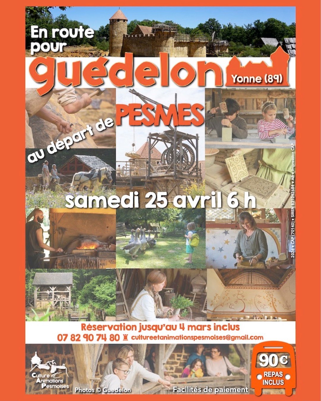 En route pour Guédelon