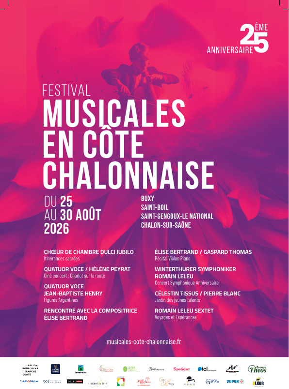 Festival Musicales en Côte Chalonnaise 25ème édition