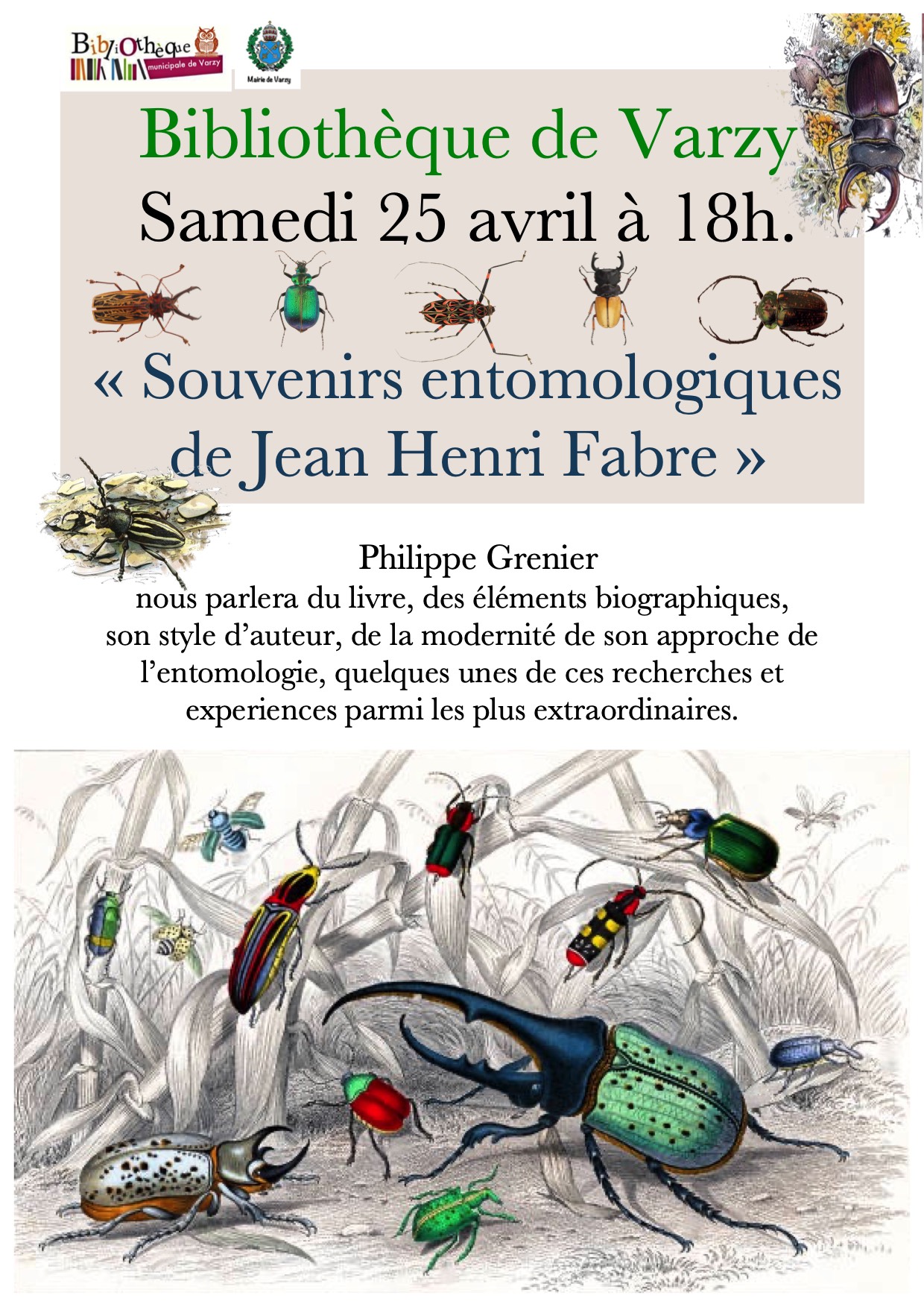Souvenirs entomologiques de Jean Henri Fabre — visuel événement