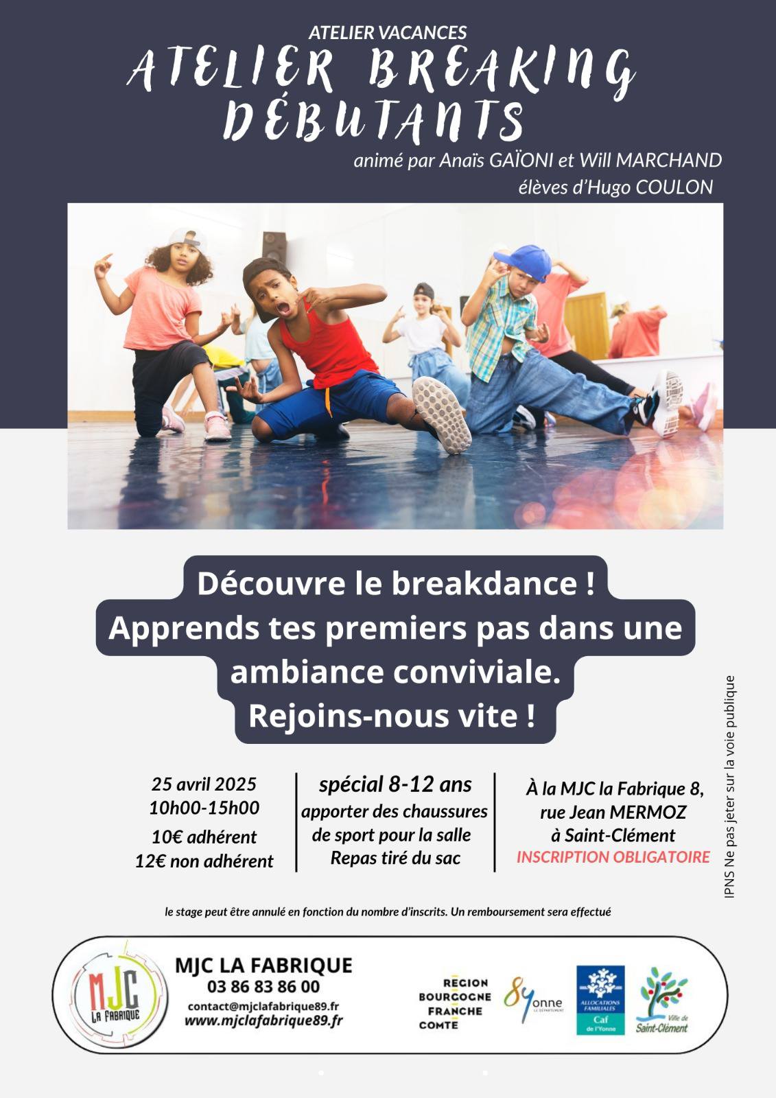 Atelier breaking débutants