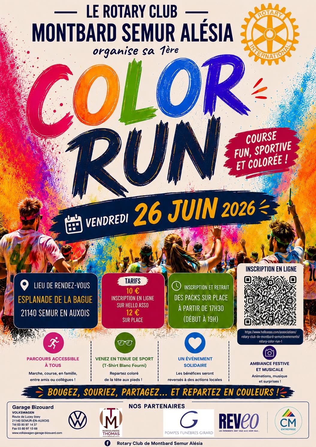 Color Run Rotary Montbard Semur Alésia
