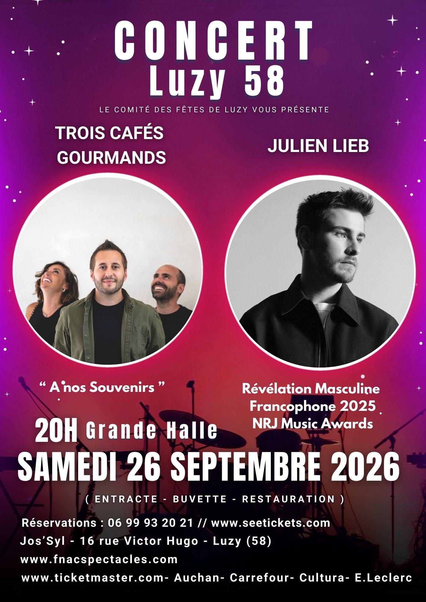 Concert : Trois Cafés Gourmands - Julien Lieb