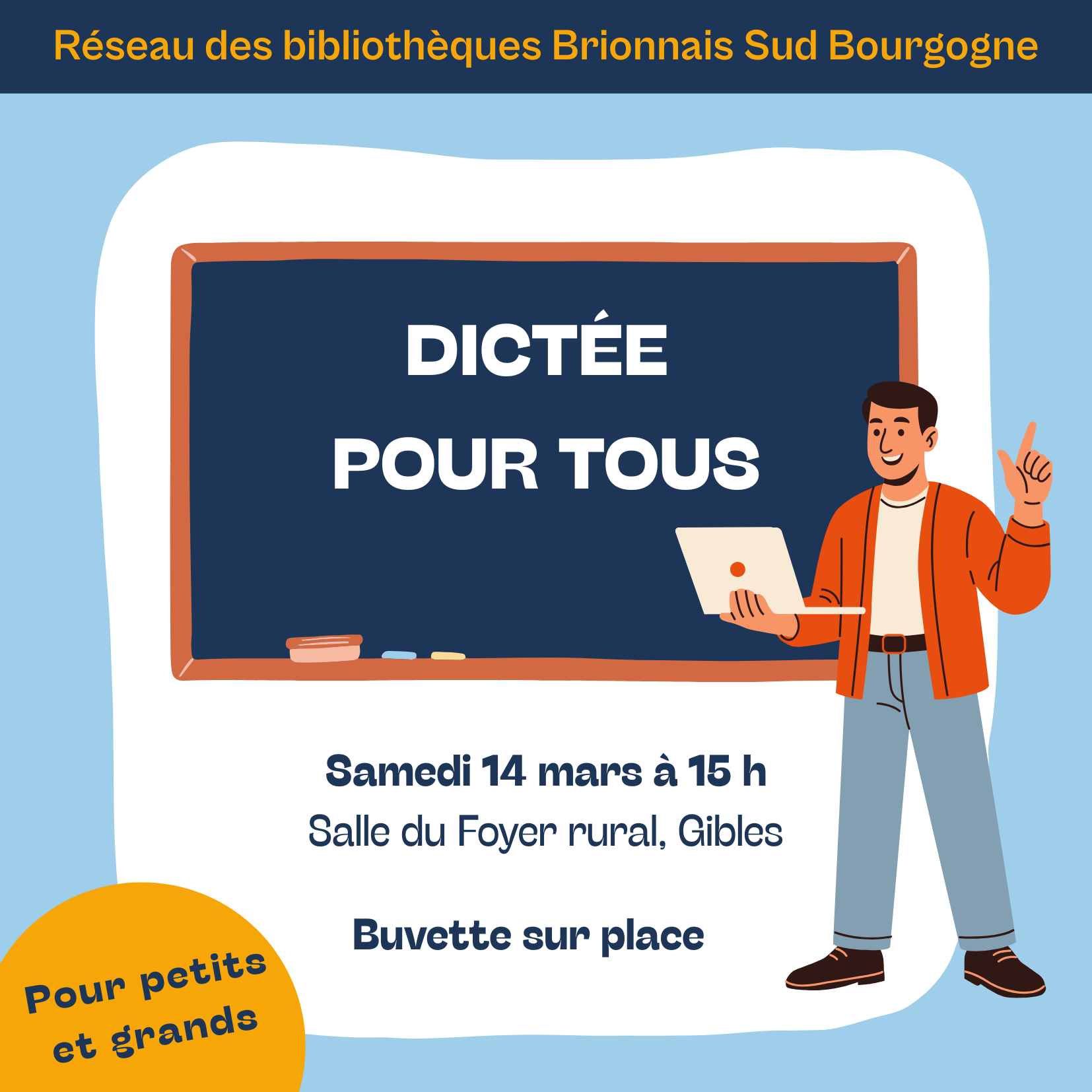 Dictée pour tous à Gibles