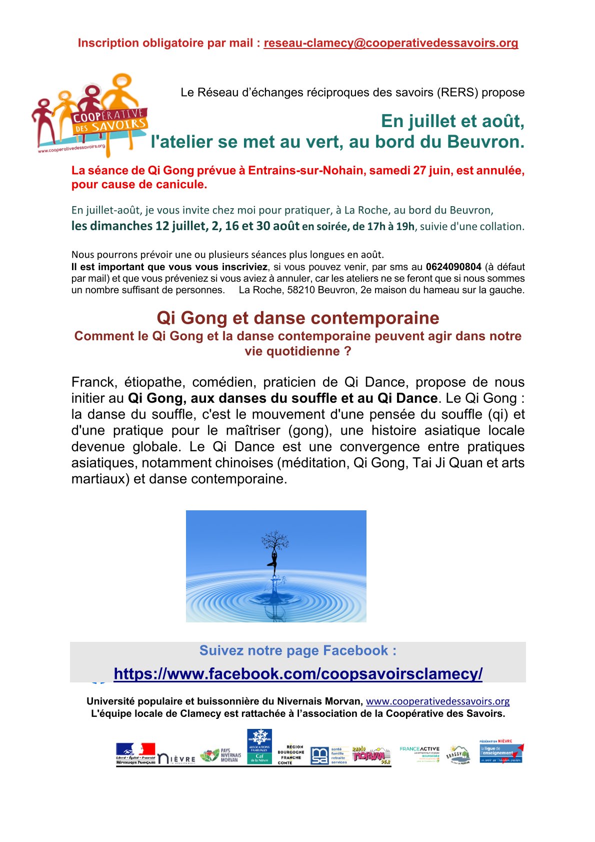 La Coopérative des savoirs propose : Qi Gong et danse contemporaine