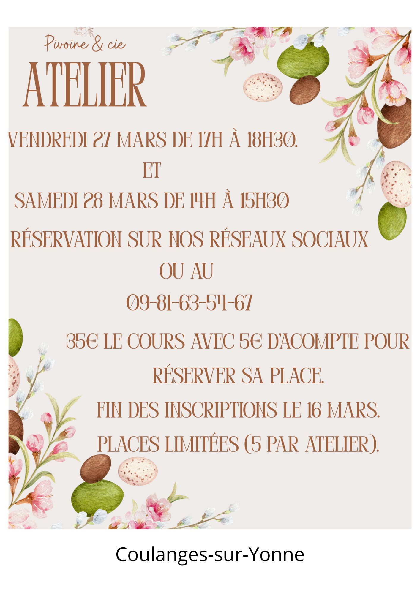 Atelier d'art floral