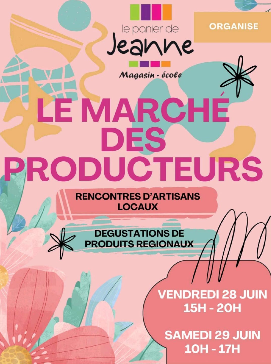 28-29juin - marché des producteurs ltp Jeanne d'arc - Pontarlier