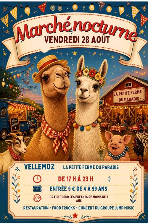 Marché nocturne à Vellemoz