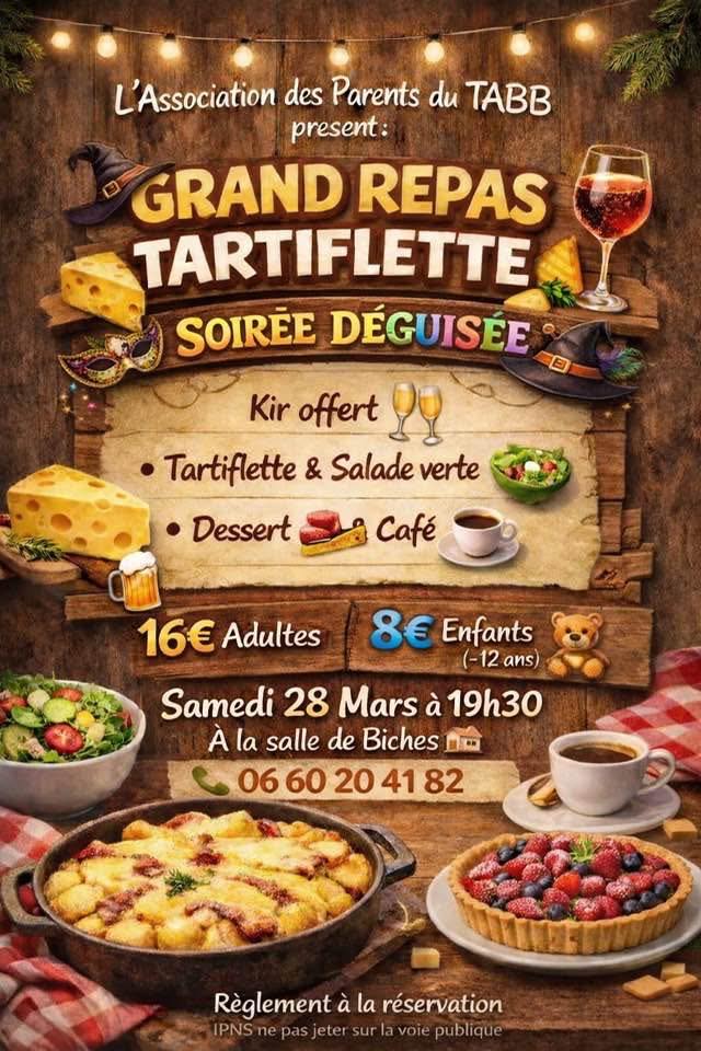 Repas tartiflette - soirée déguisée