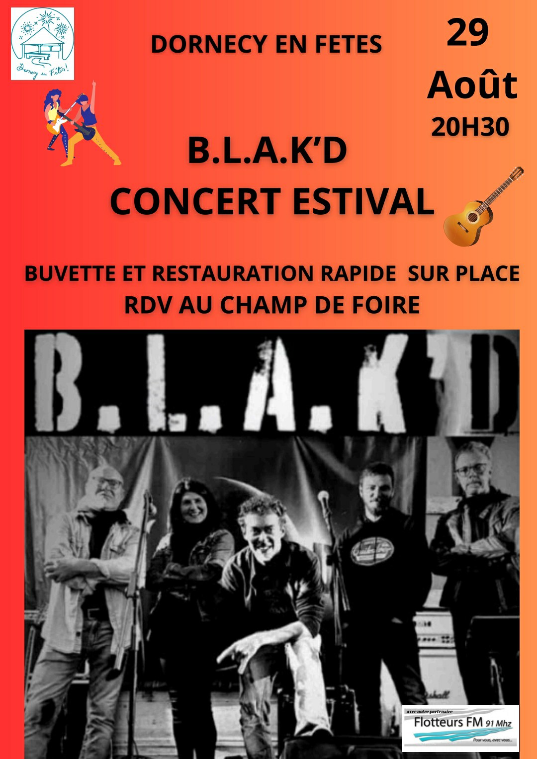 29 août 2025 - B.L.A.K'D concert estival - Dornecy