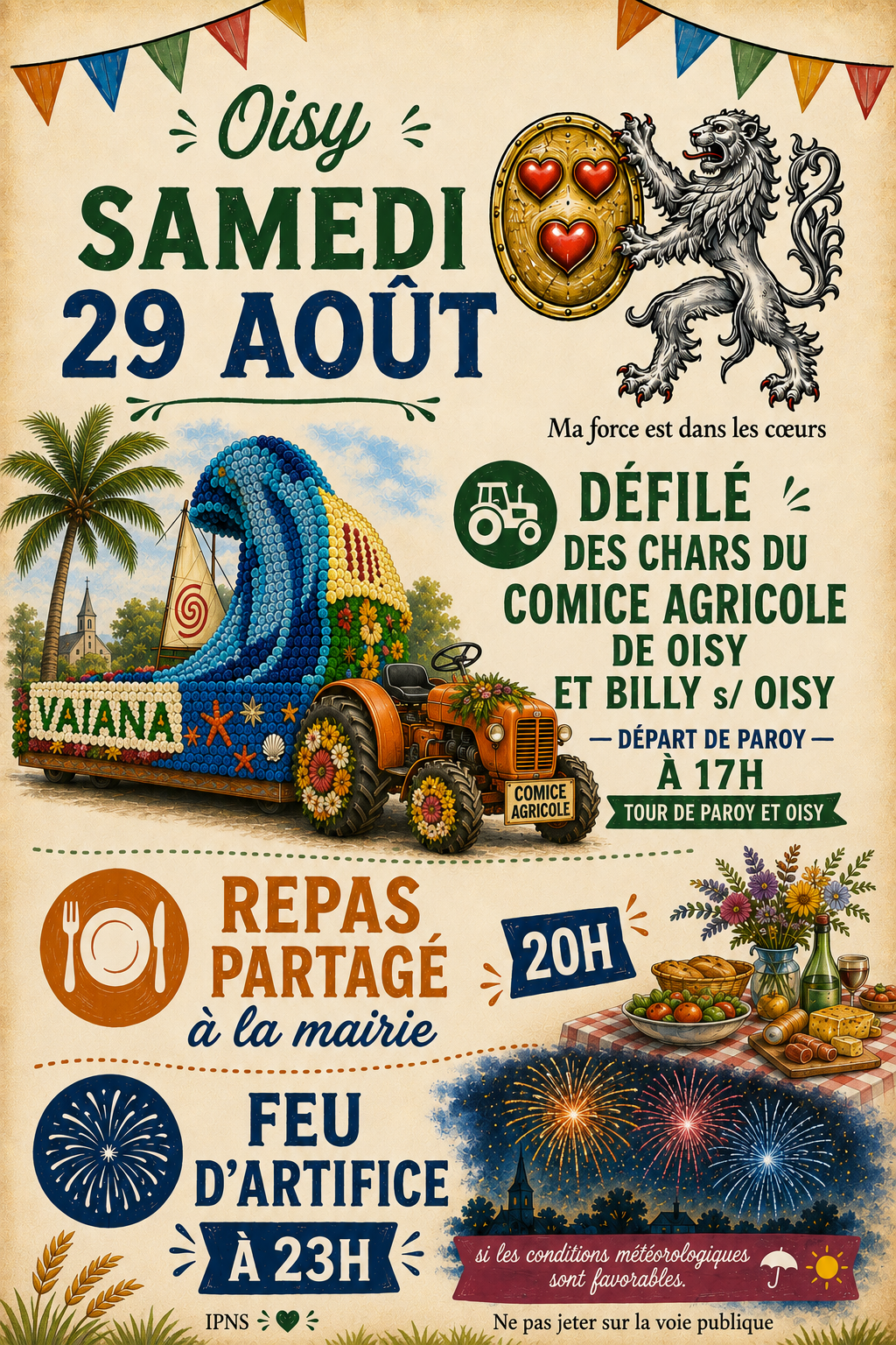 Défilé du char du Comice Agricole !