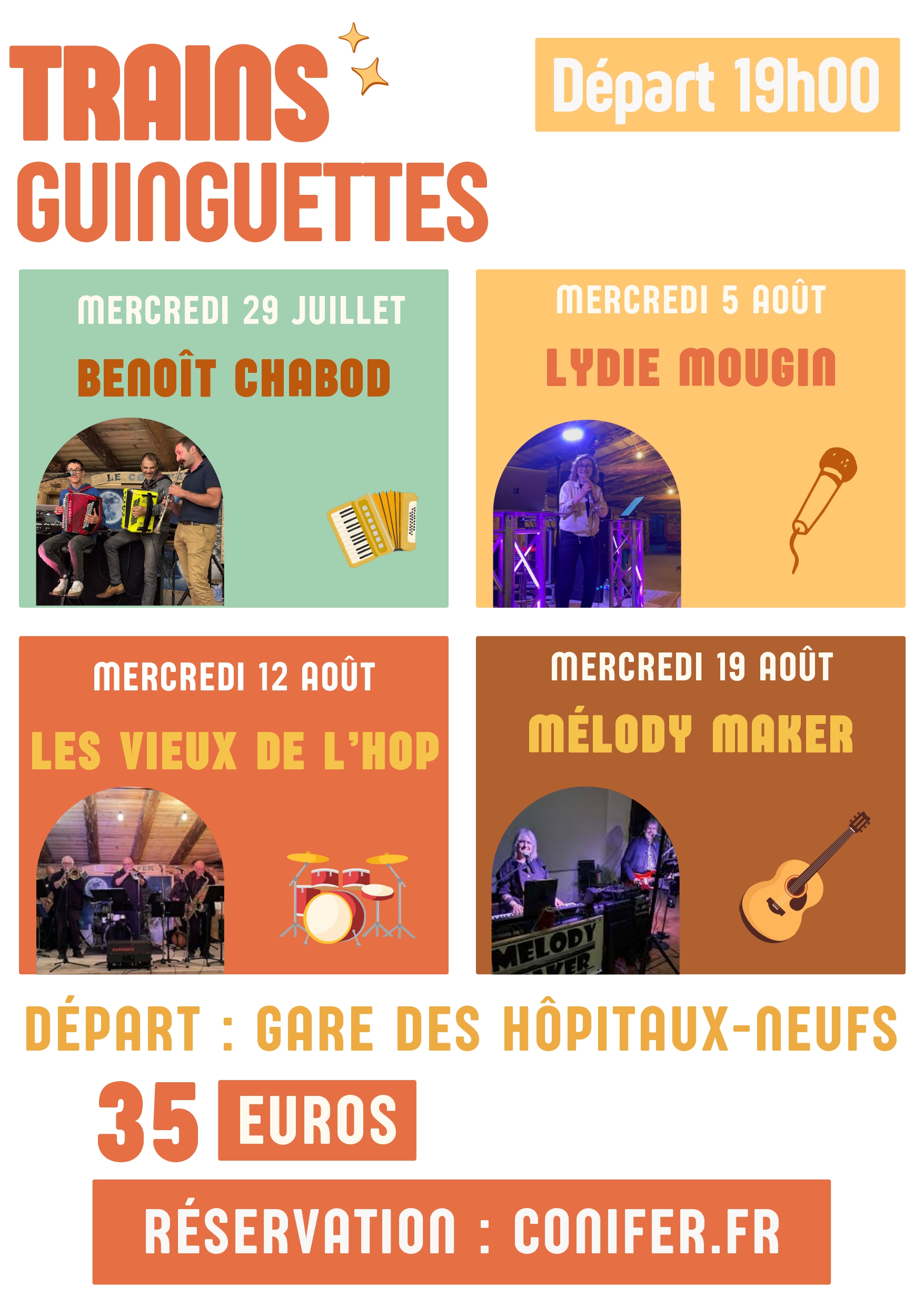Trains guinguettes