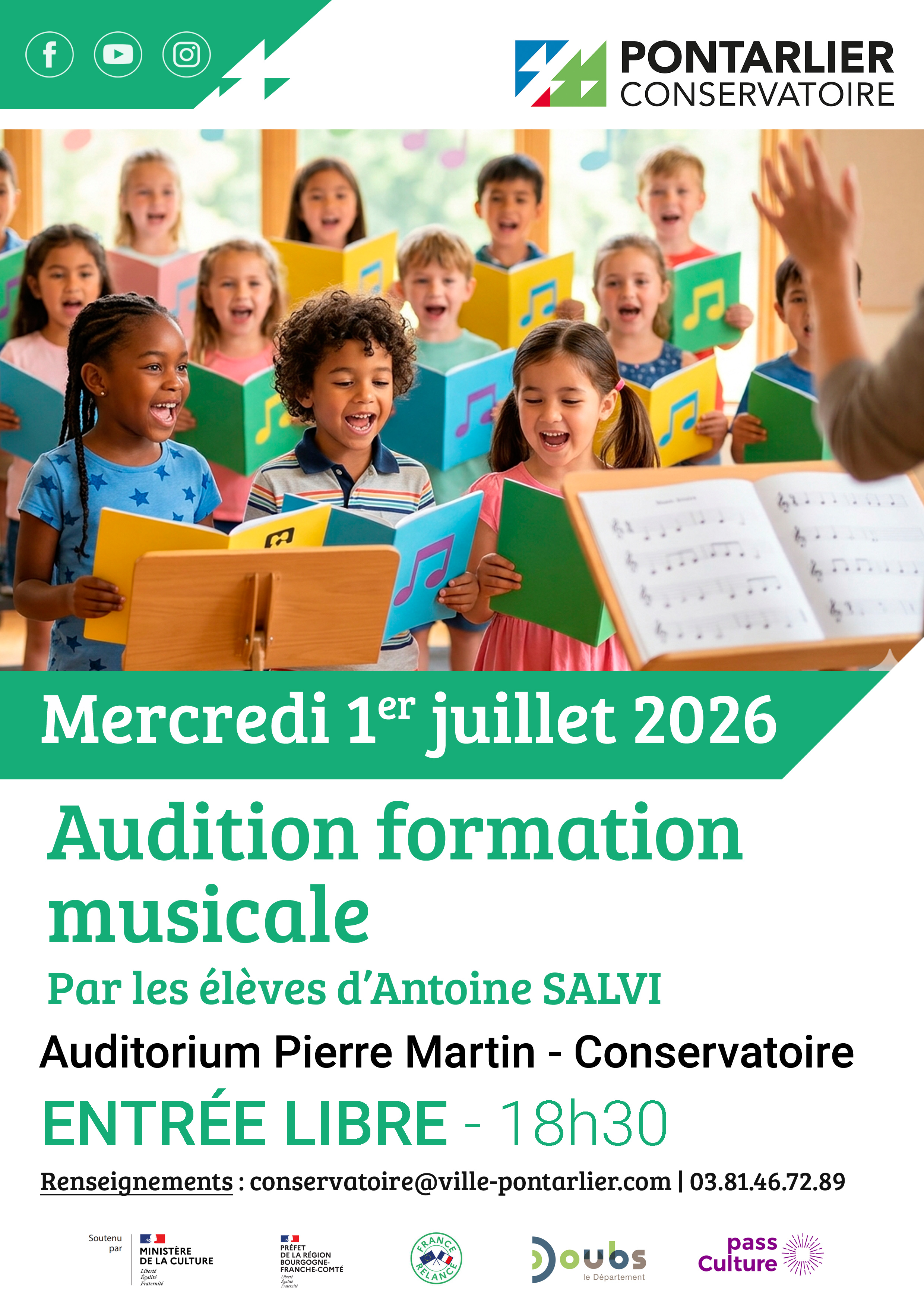 Audition formation musicale