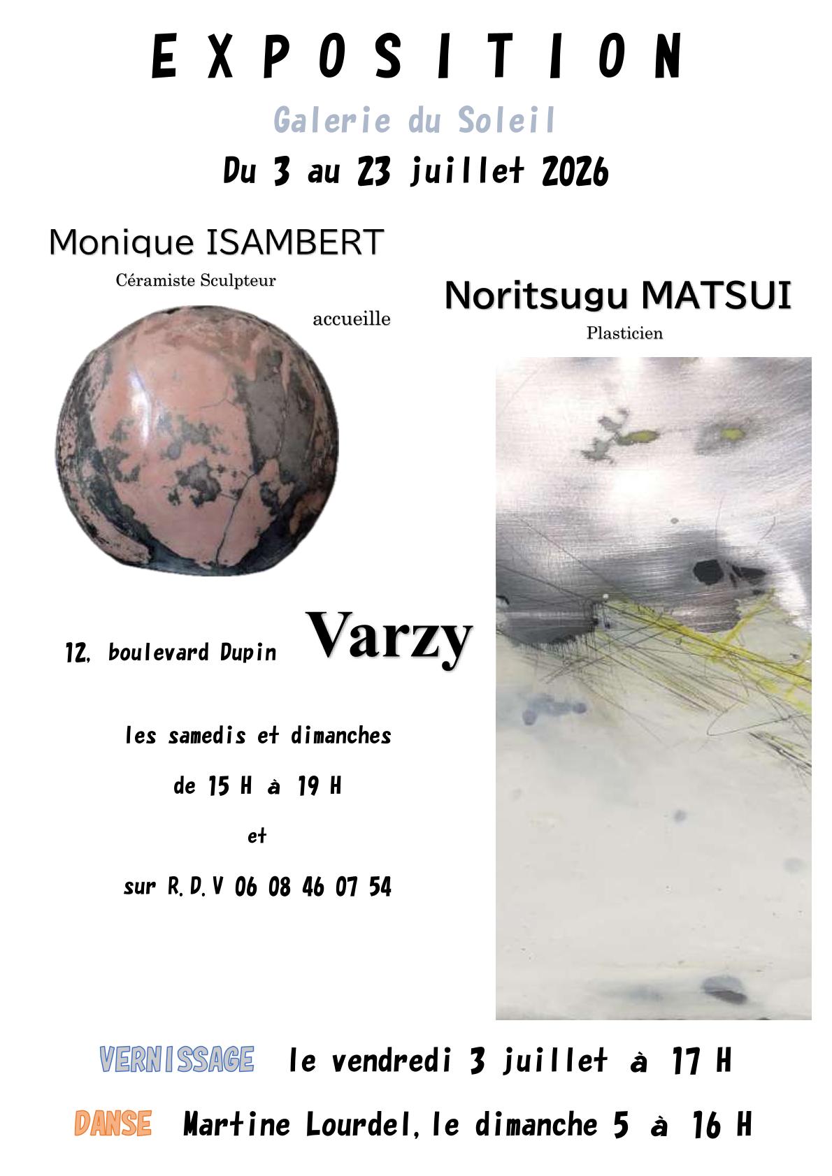 Exposition - Monique Isambert et Noritsugu Matsui