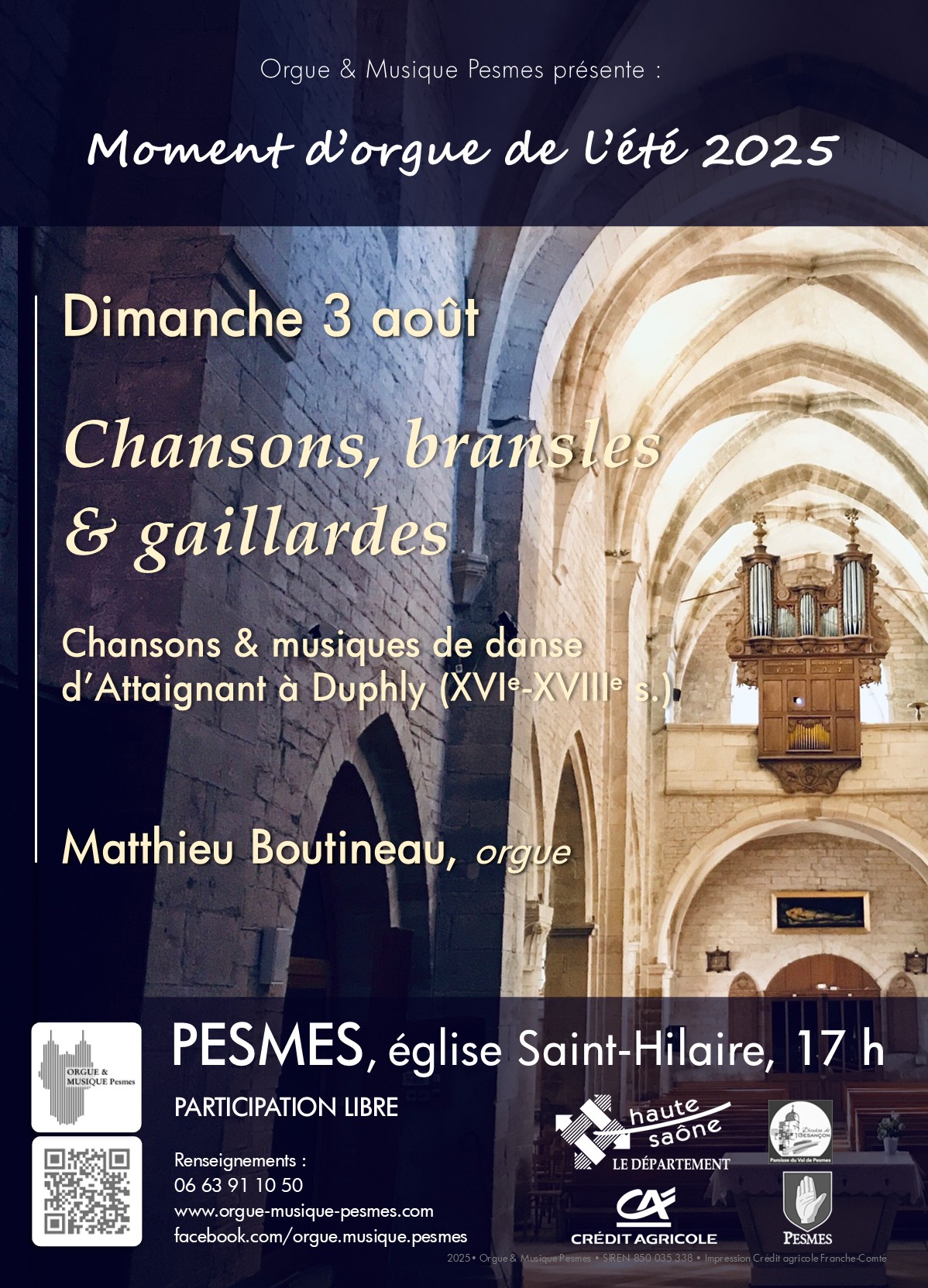 Moment d'orgue de l'été 2025