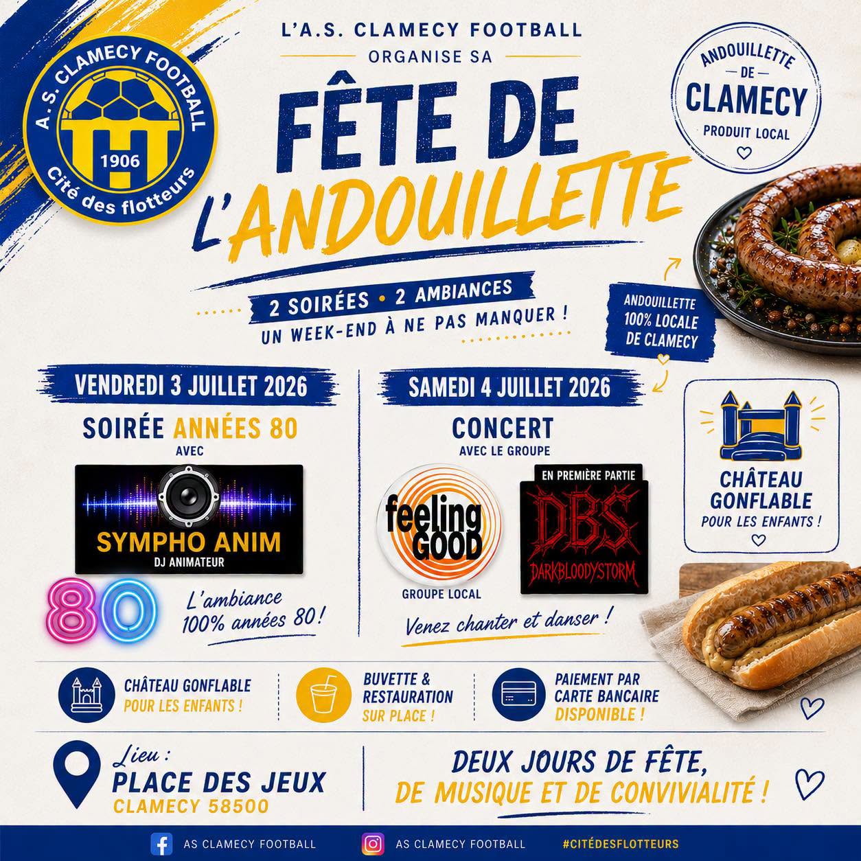L'AS Clamecy Football organise sa fête de l'andouillette