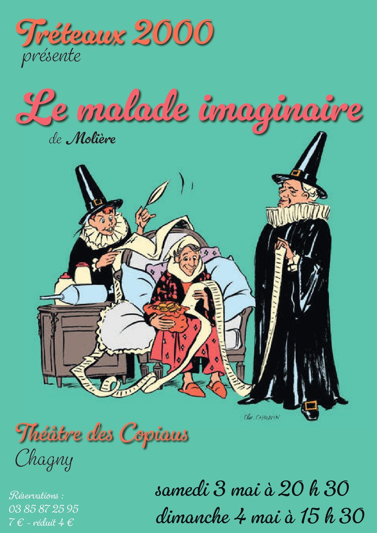 3-4.05 Chagny_Théâtre_Le malade imaginaire Tréteaux 2000