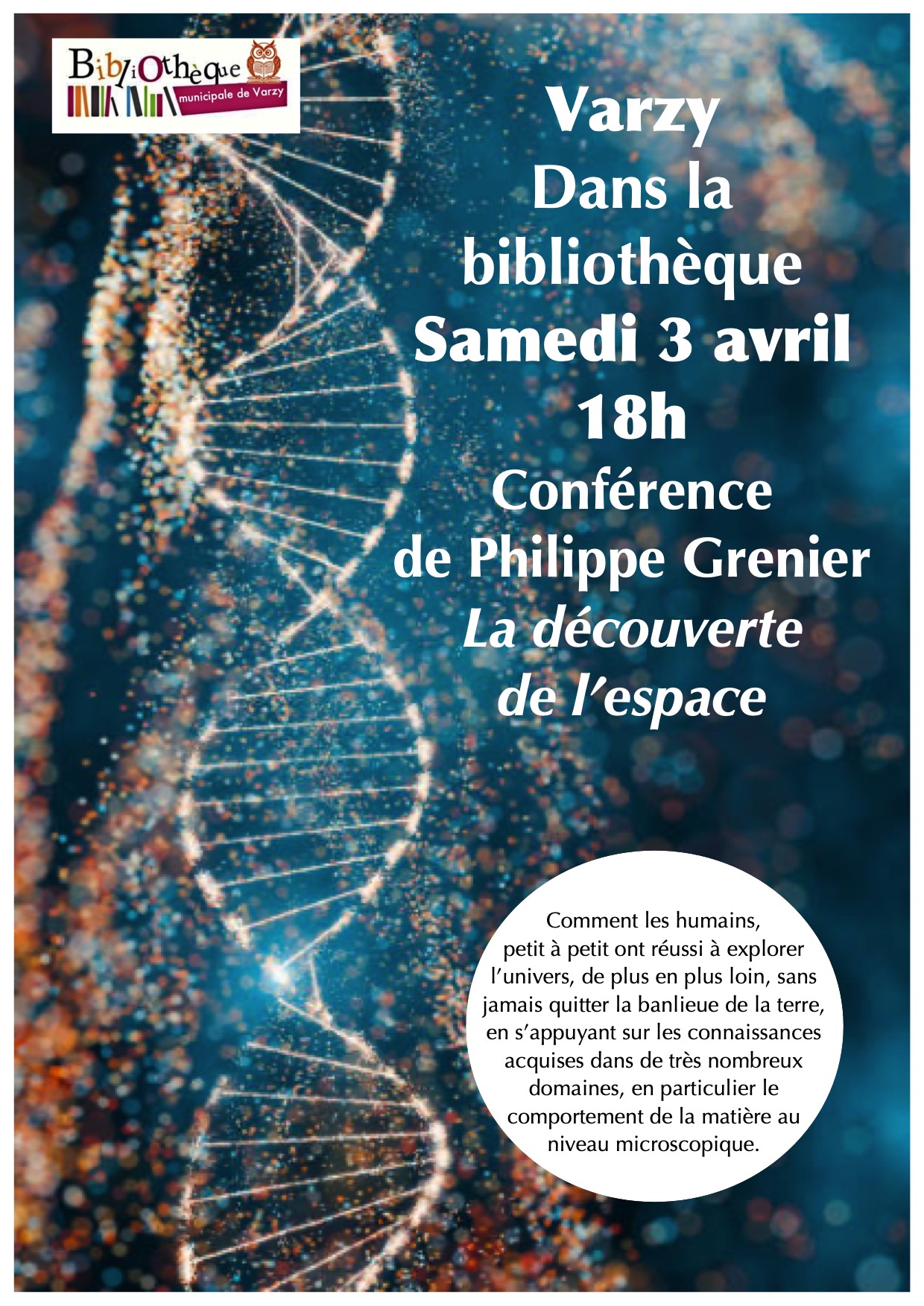 Conférence de Philippe Grenier "La découverte de l'espace"